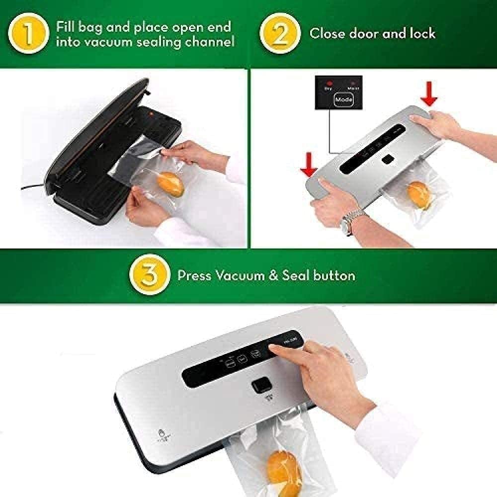 LFM Vacuum Food Sealer Macchina Vacuum Packaging Machine Automatic Vacuum Vacuum System Per la conservazione degli alimenti Accessori da cucina Famiglia Vacuum Sealers