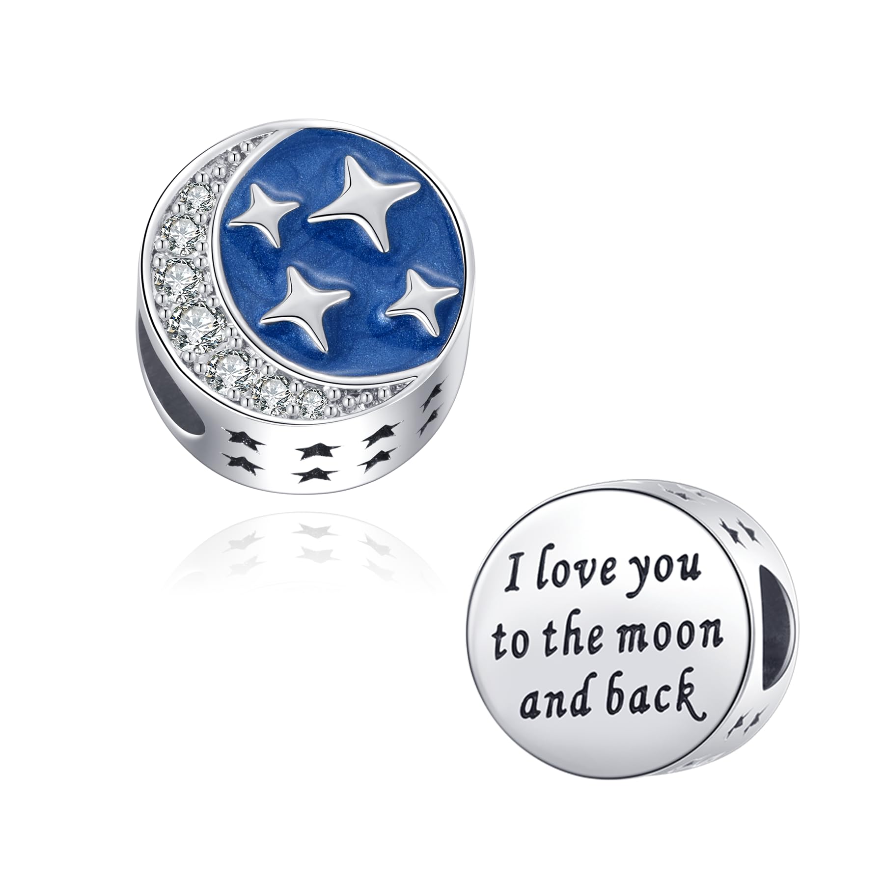 I Love You Charm Compatible Pandora Charm Bracelet Family Friends Couple Women Gift Dangle Silver Anniversary Birthday-image-20
