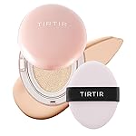 TIRTIR Mask Fit All Cover Pink Cushion Foundation | High coverage, Velvety Matte Finish, Lightweight, Flawless, Corrects Redness, Korean Cushion (21W Natural Ivory, Full Size, 0.63 Fl Oz)