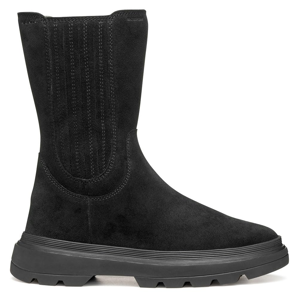 Geox Girls Jkiddartahgirlwpf Ankle Boot, Black, 12.5 UK
