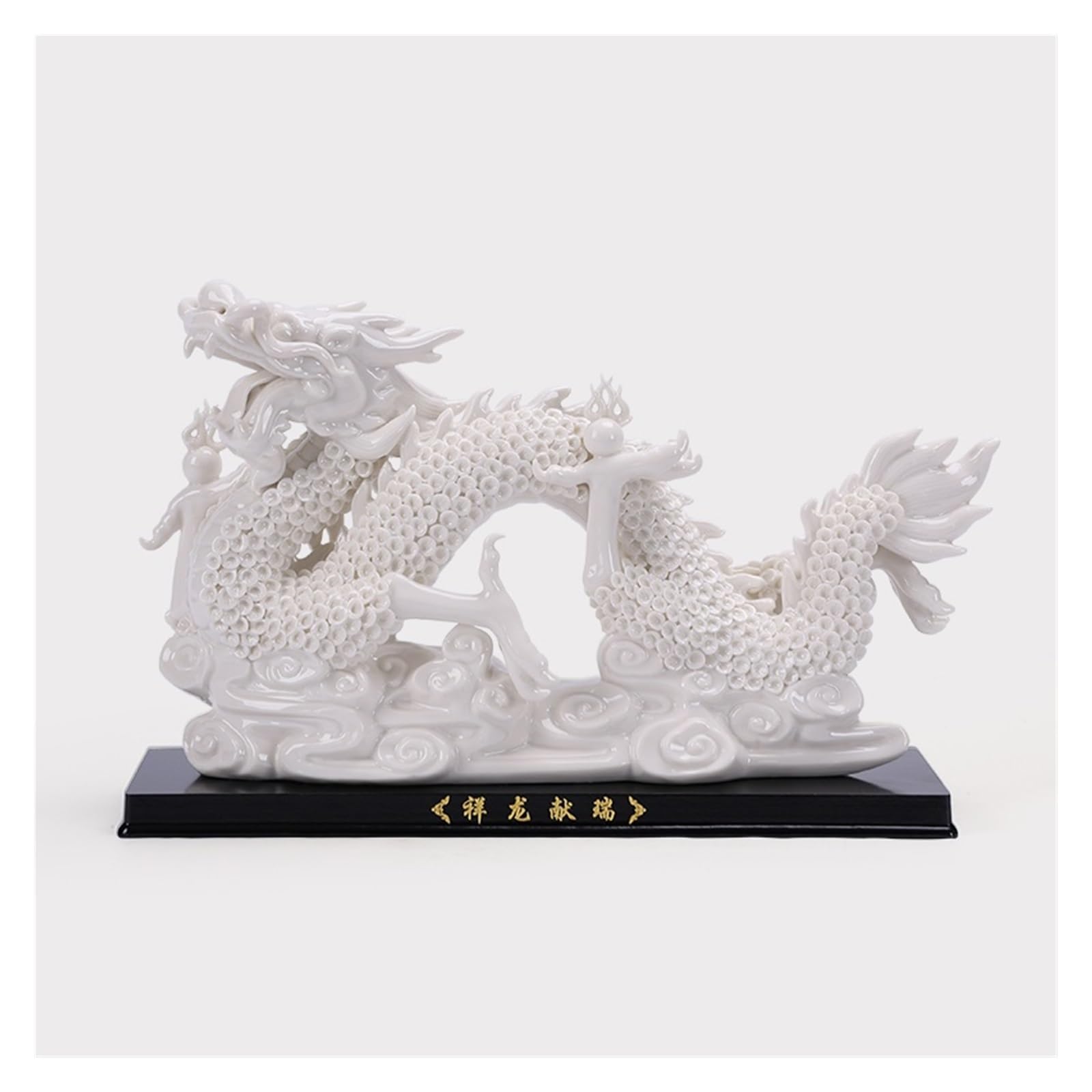 Ornements de dragon en céramique TUSUOD pour décorer un bureau moderne