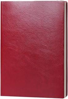 ZumZup Caderno vintage diário diário A5/B6 bloco de notas diário caderno sem forro papel retrô pingentes clássico escritório planejador de negócios diário de viagem vinho tinto (pele macia) A5 (200 páginas)