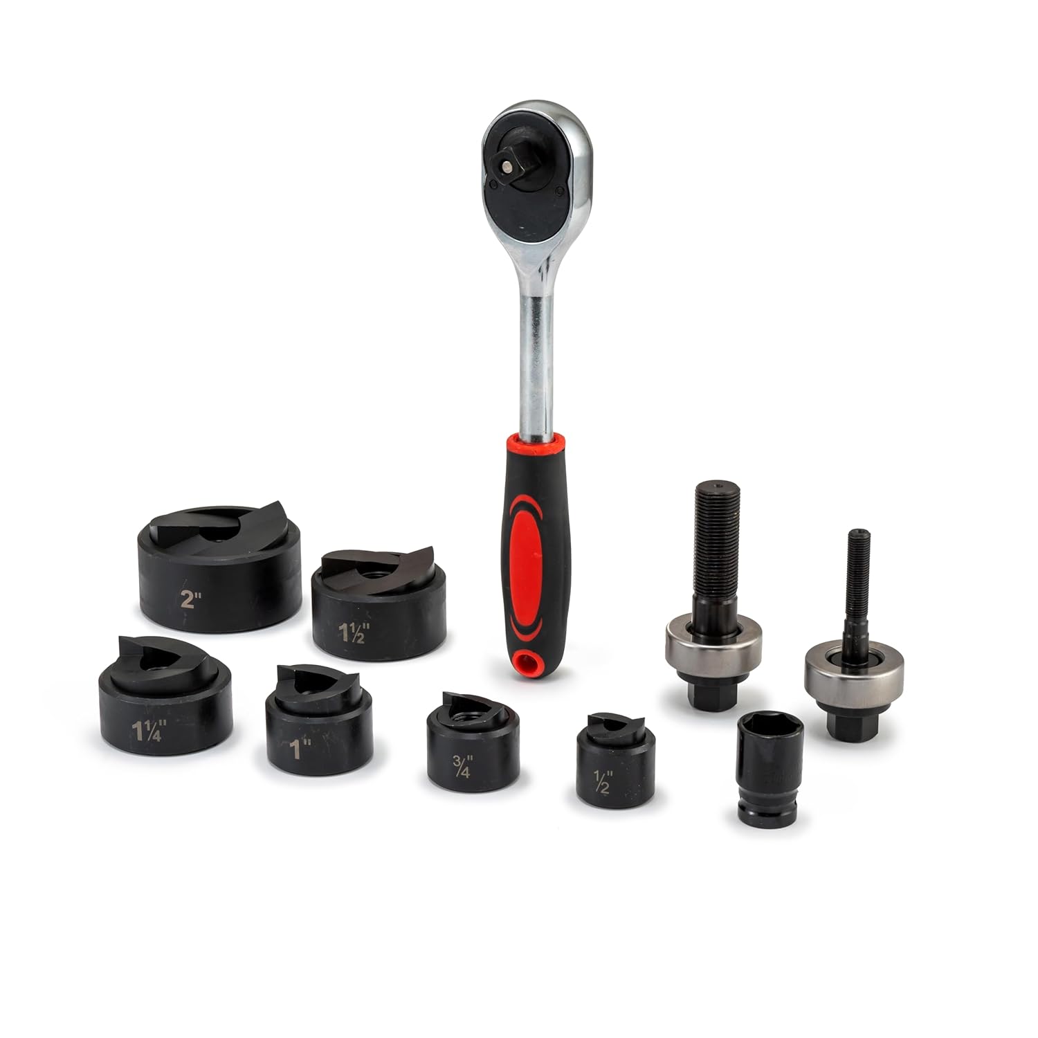 REDLOONG Ratchet Knockout Hole Punch Driver Kit 12 to 2 inch SLUG