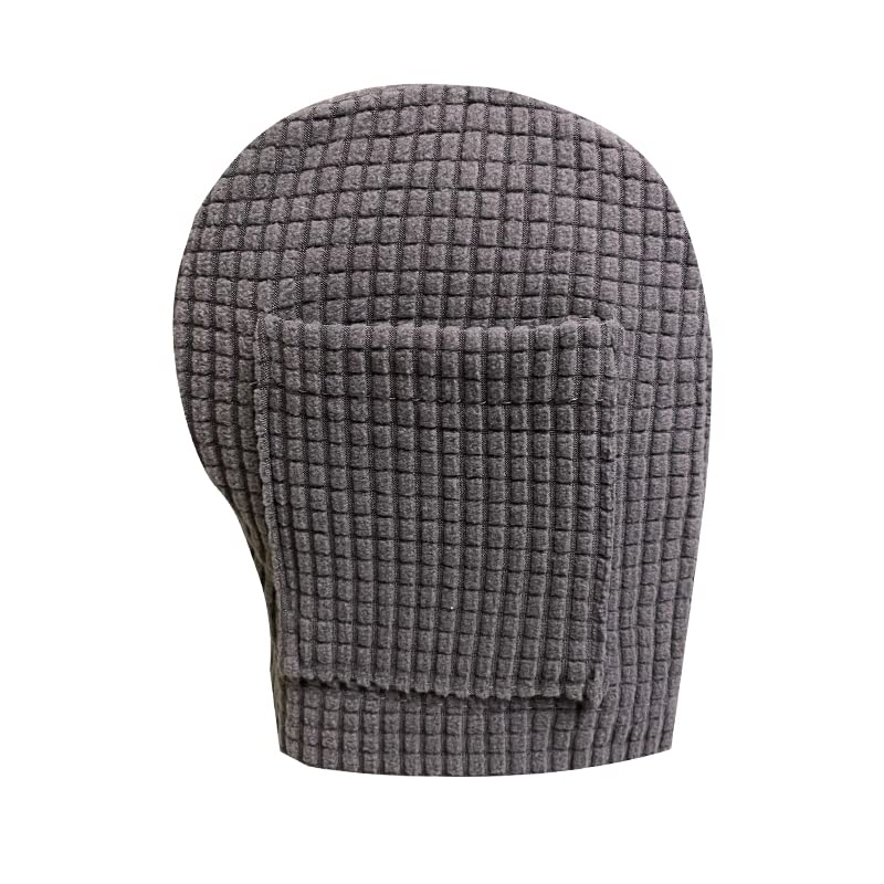 Garayma Sofa Armrest Covers With Pocket - Elastic Protector, Anti-Slip, Removable Couch Arm Slipcovers for Christmas Furniture Decor - Pack of 2 (Grey)