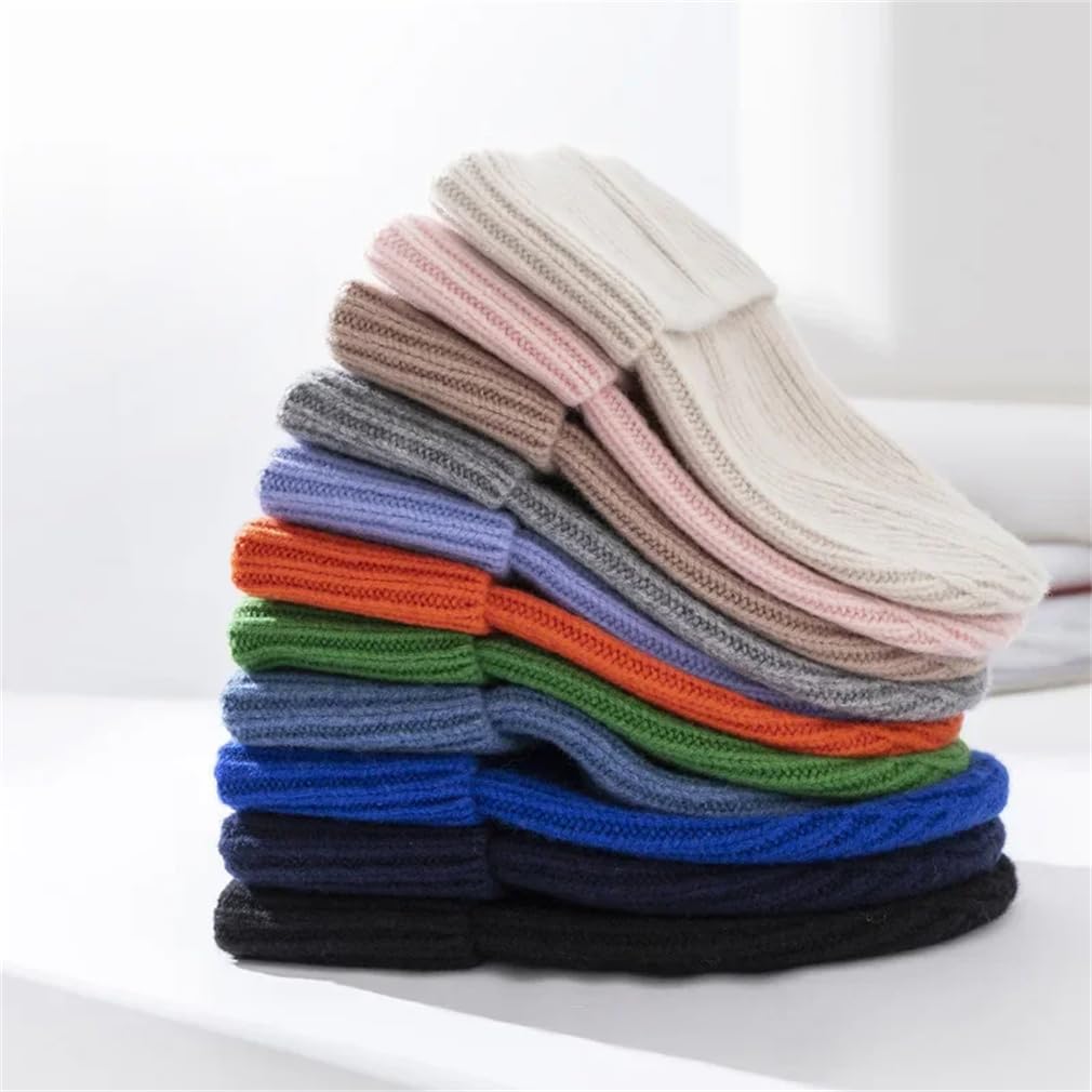 Berretti di lana caldi delle donne del cappello lavorato a maglia unisex inverno cappelli da neve per le donne