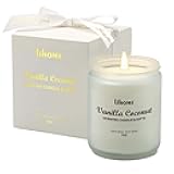 Candles Gifts for Women - Natural Soy Wax Candle for Home Scented Perfect for Christmas, Birthday, Mother's Day, Vanilla Coconut Candles