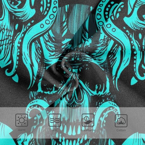 Skulls Octopus Black Turquoise Toddler Girls's Underwear 2T 202c13603