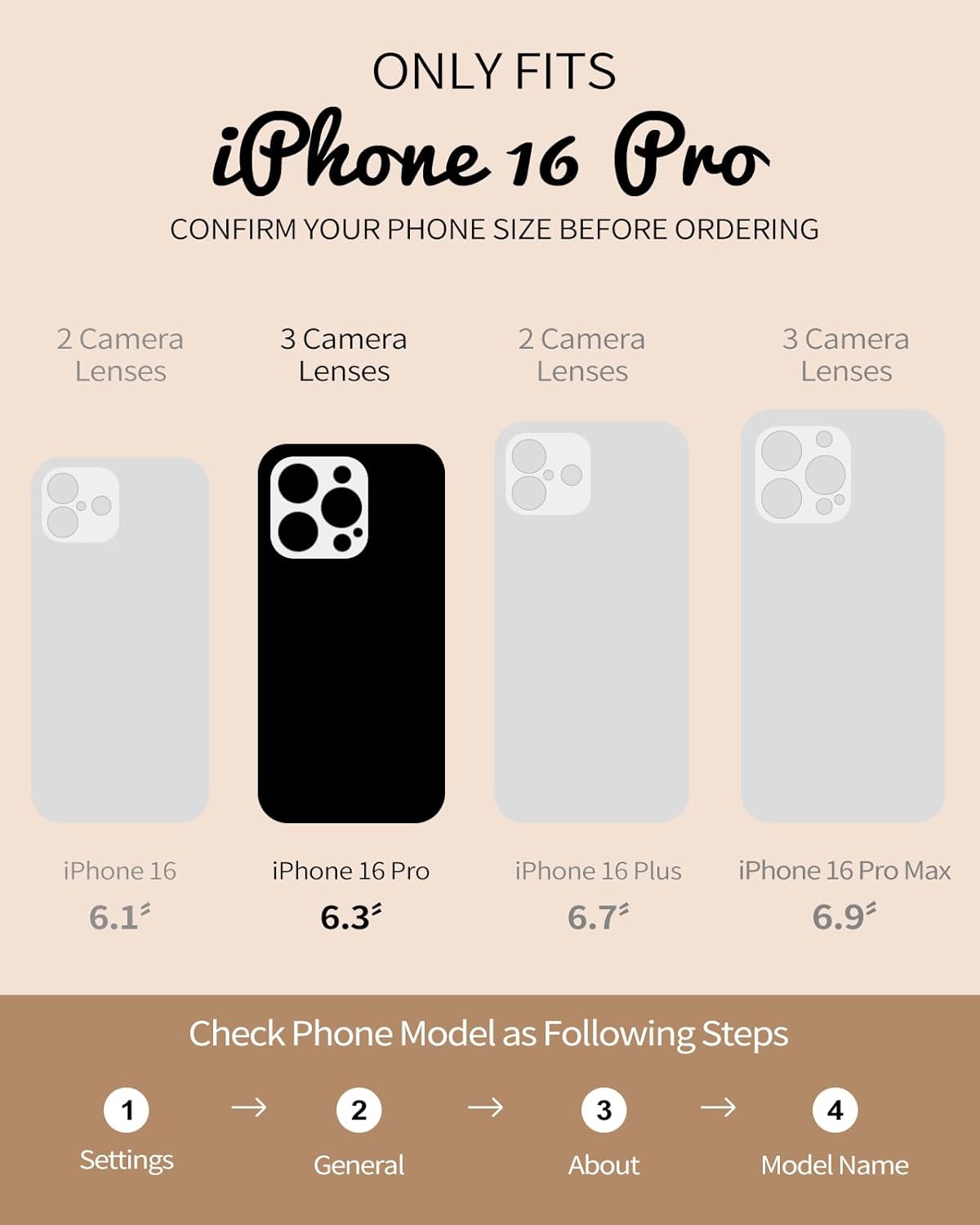 Toycamp for iPhone 16 Pro Case 6.3" - Women Girls Cute Phone Cover Cats with Sliding Camera Cover Girly Glitter Kawaii Pretty Cartoon Unique Design Flowing Liquid Quicksand Case for iPhone 16 Pro - Image 2