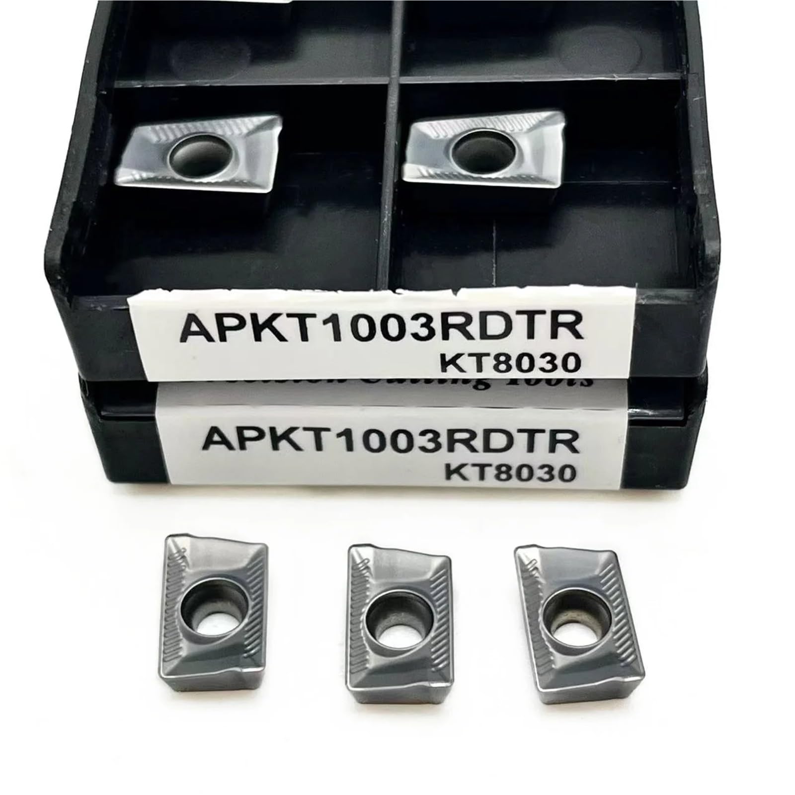 10 Uds APKT1604 KT8030 Insertos De Fresado Cortadores Torno Herramientas Torneado CNC