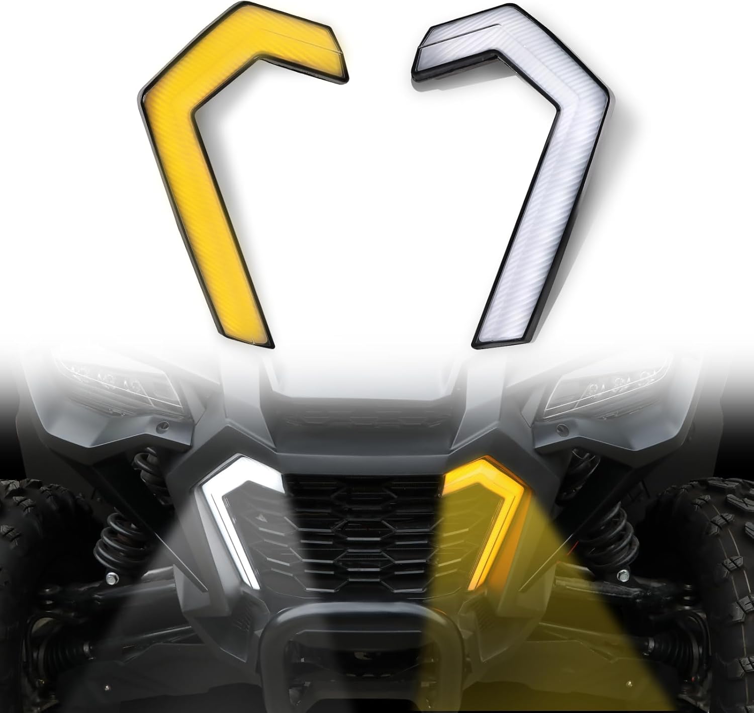 UTV LED Turn Signal Fang Lights for Honda Talon 1000, Waterproof & Impact-Resistant Front Grille Accent Lights for Honda Talon 1000R/1000X/1000X-4 2022-2025 (2PCS)