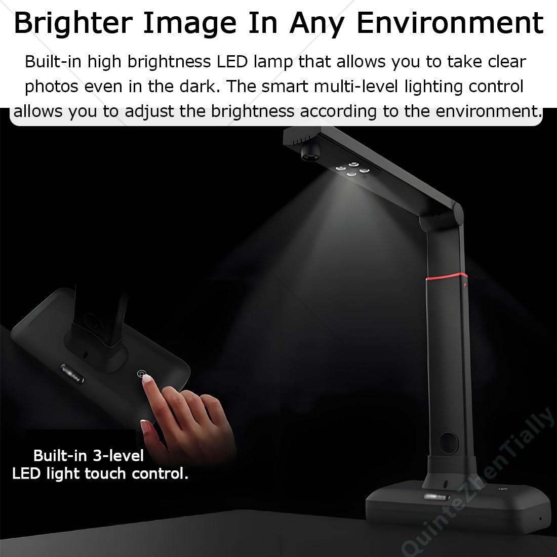 Kommerzieller Bürodokumentenscanner,23-Mp-Großformatkamera-Scanner,A2 Overhead-Scanner,mit Led-Fülllicht & Hochauflösender Kamera,Intelligenter Erkennung,für Bücher & Dokumente