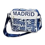 madrid retro copers Un regalo perfecto de Madrid Bolso Estilo Retro de Madrid Color Azul y Blanco