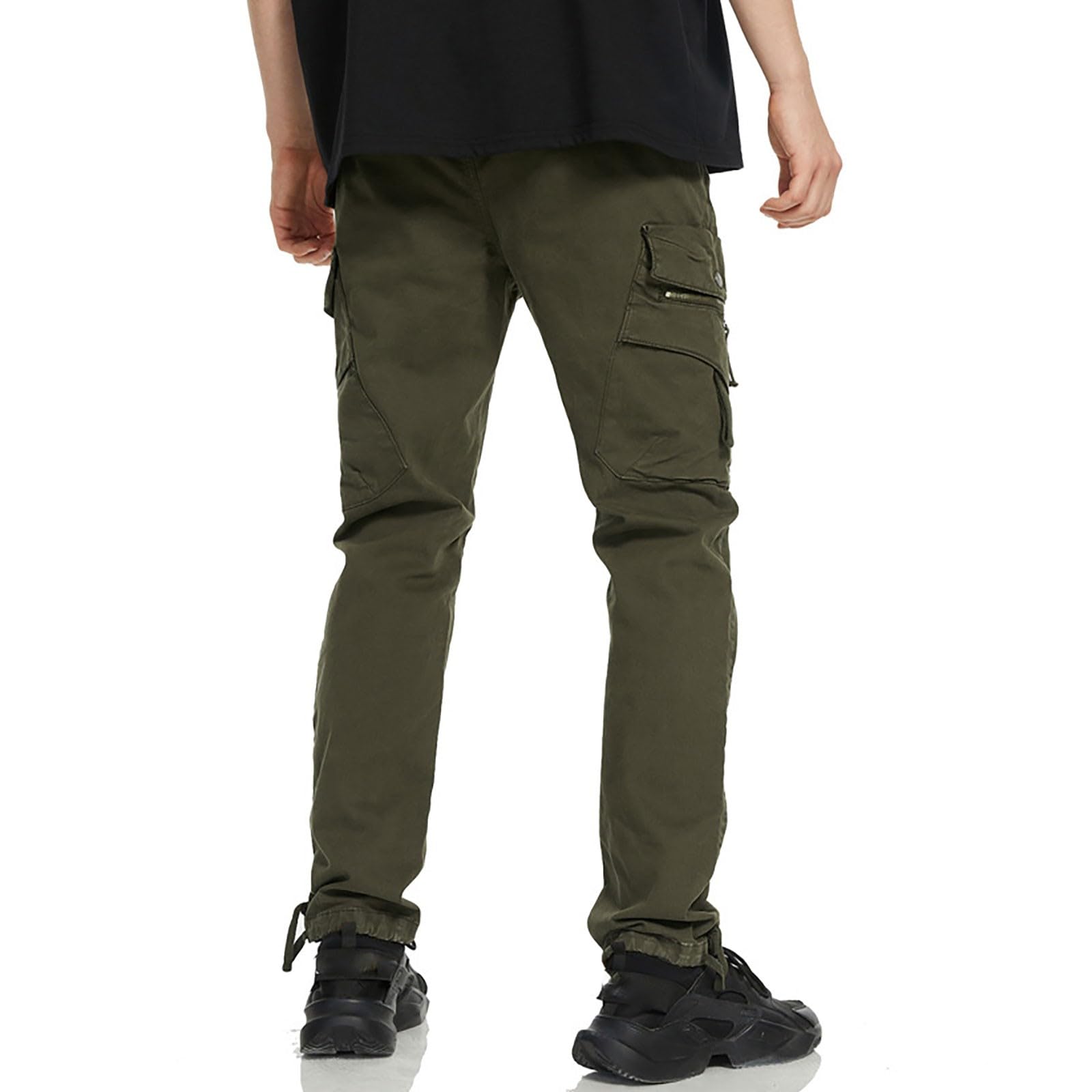 Pantalones de trabajo tipo cargo para hombre, tácticos, con bolsillos, ropa de trabajo, pantalones chinos, pantalones deportivos de camuflaje, militar, caminar, senderismo, al aire libre, pantalones