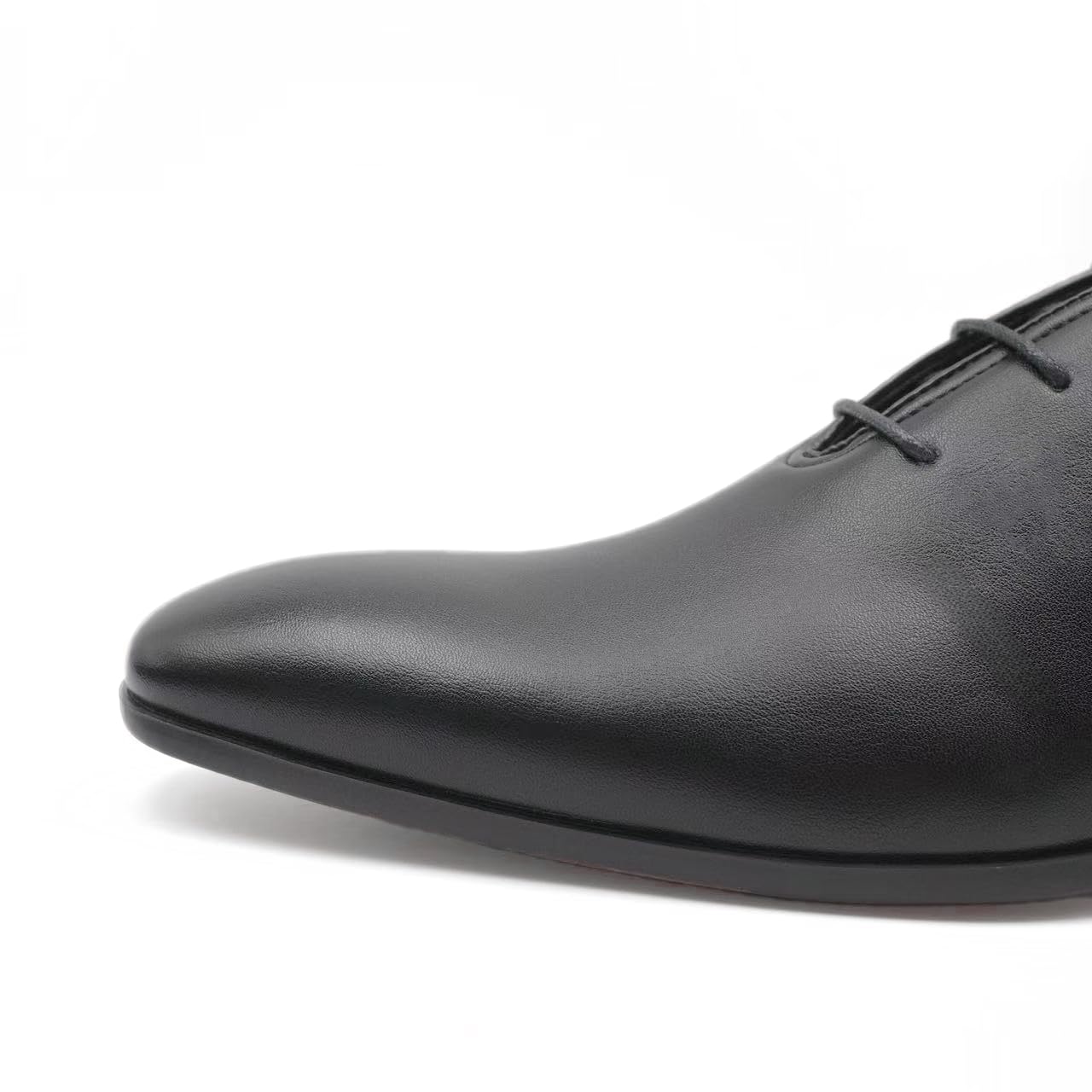 Finishing & Sewing Chaussures d'affaires à lacets pour homme, marron, en cuir, chaussures Oxford classiques, chaussures formelles pour homme