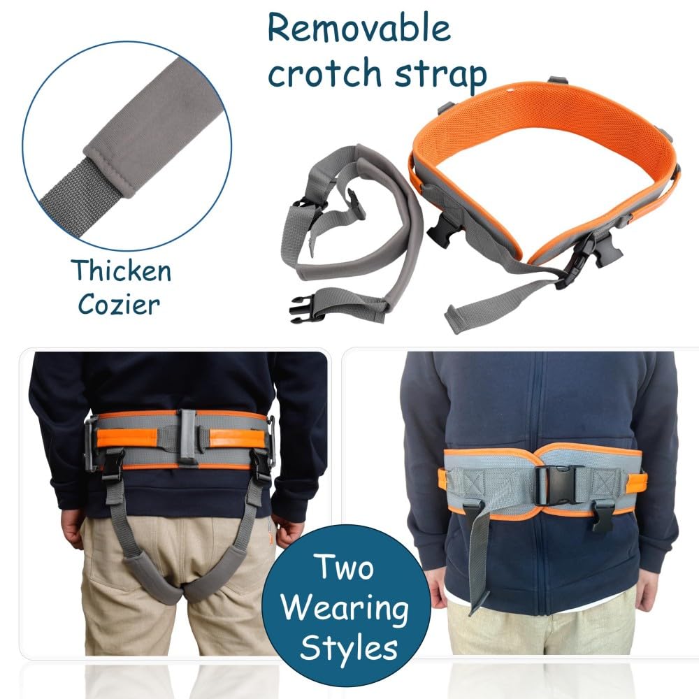 Cinturón de marcha con asas utilizado como cinturones de puerta para terapia física, cinturones de puerta médicos para ancianos, o cinturón de seguridad para ancianos que caminan o transfieren en