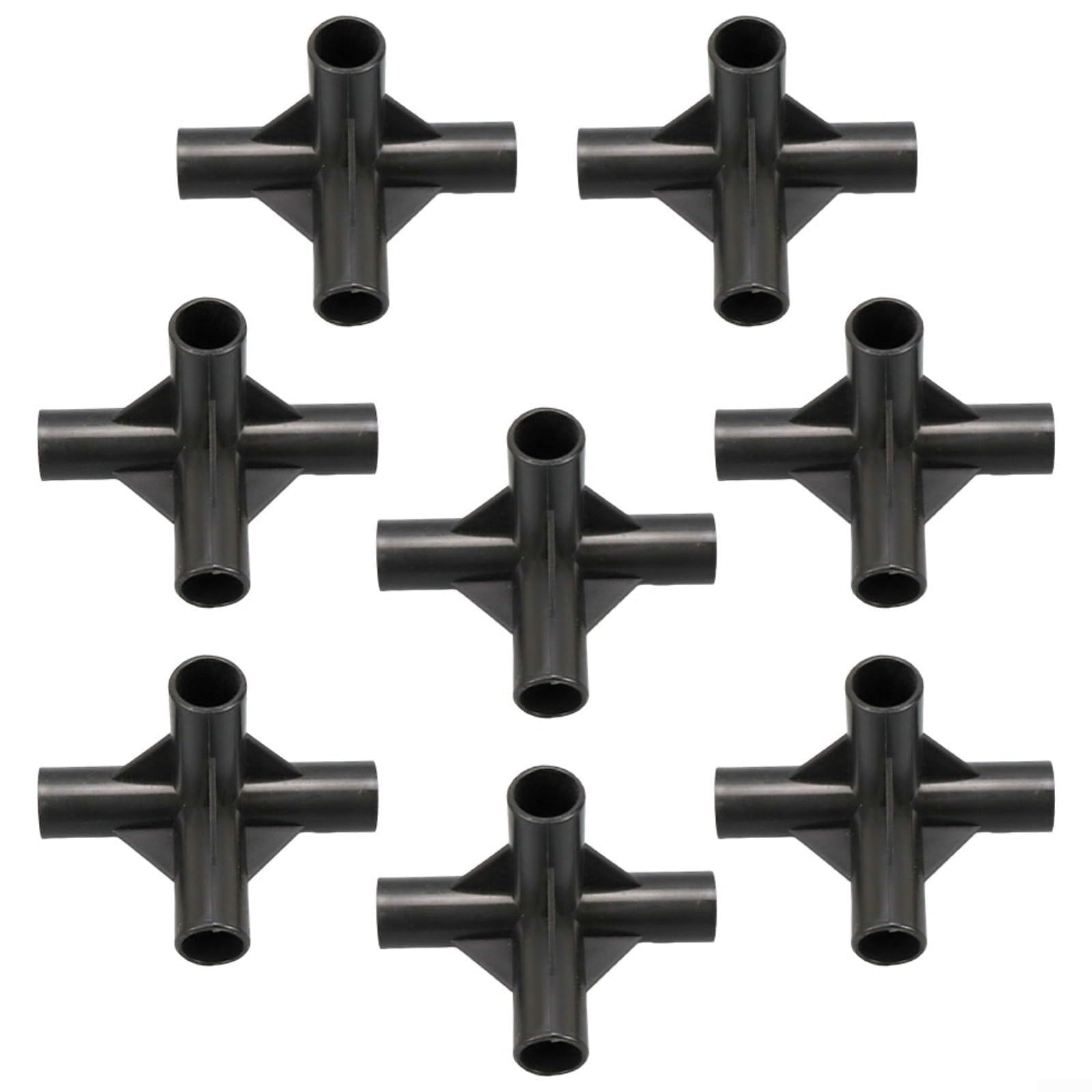 NVARUPC 8PCS Fitting 8/12/16/19mm 4 Types Stable Support Heavy Duty Greenhouse Frame Building Connector Suitable for Grape Trellis Sunscreen Shed Gardening,19mm