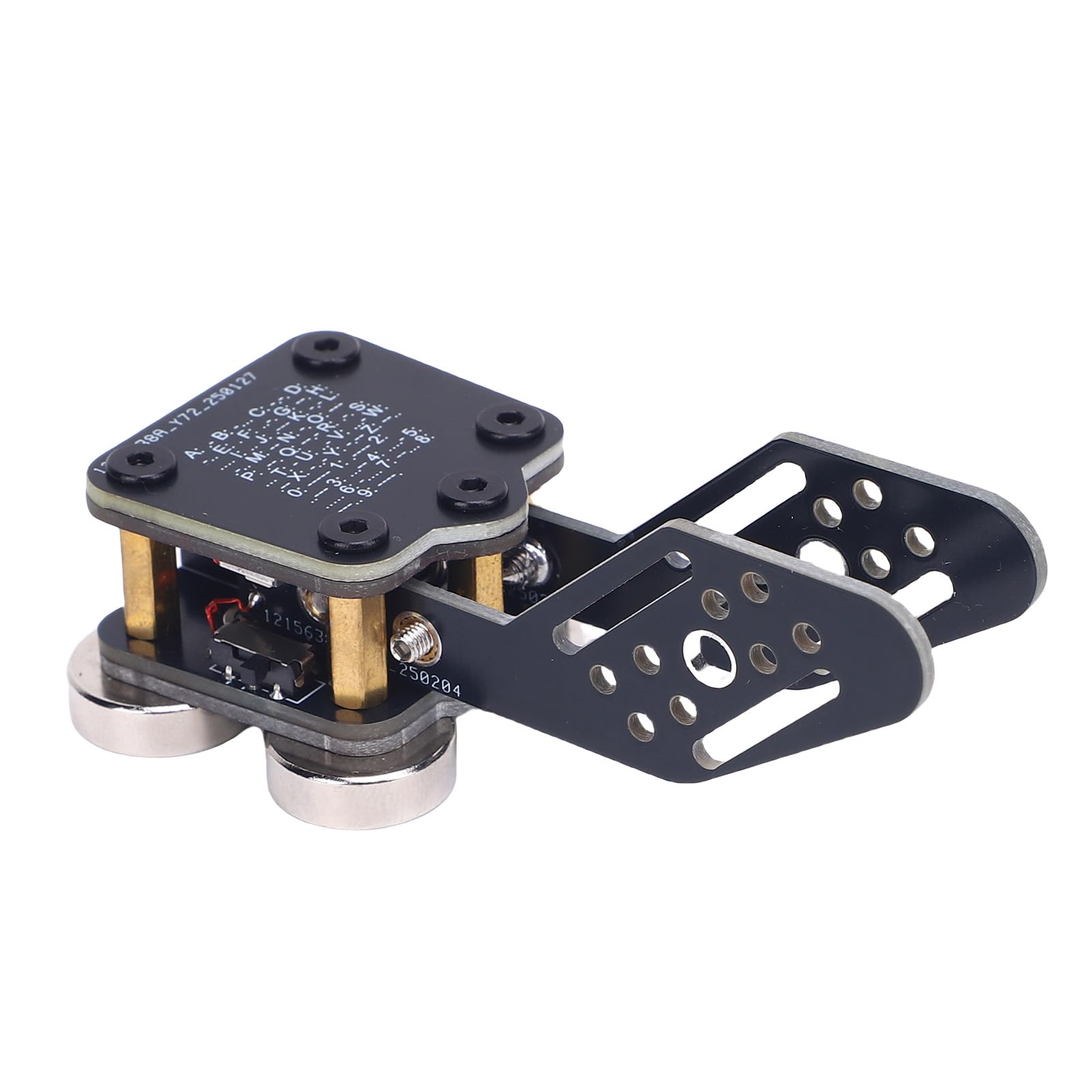 GOWENIC Chiave in Codice a Doppio Paddle Morse, Tasto Mini CW Automatico Morse Telegraph con 4 Magnete Basi 3,5 Mm Interfaccia di Tipo C di Tipo C per le Manipolazioni del Campo Radio