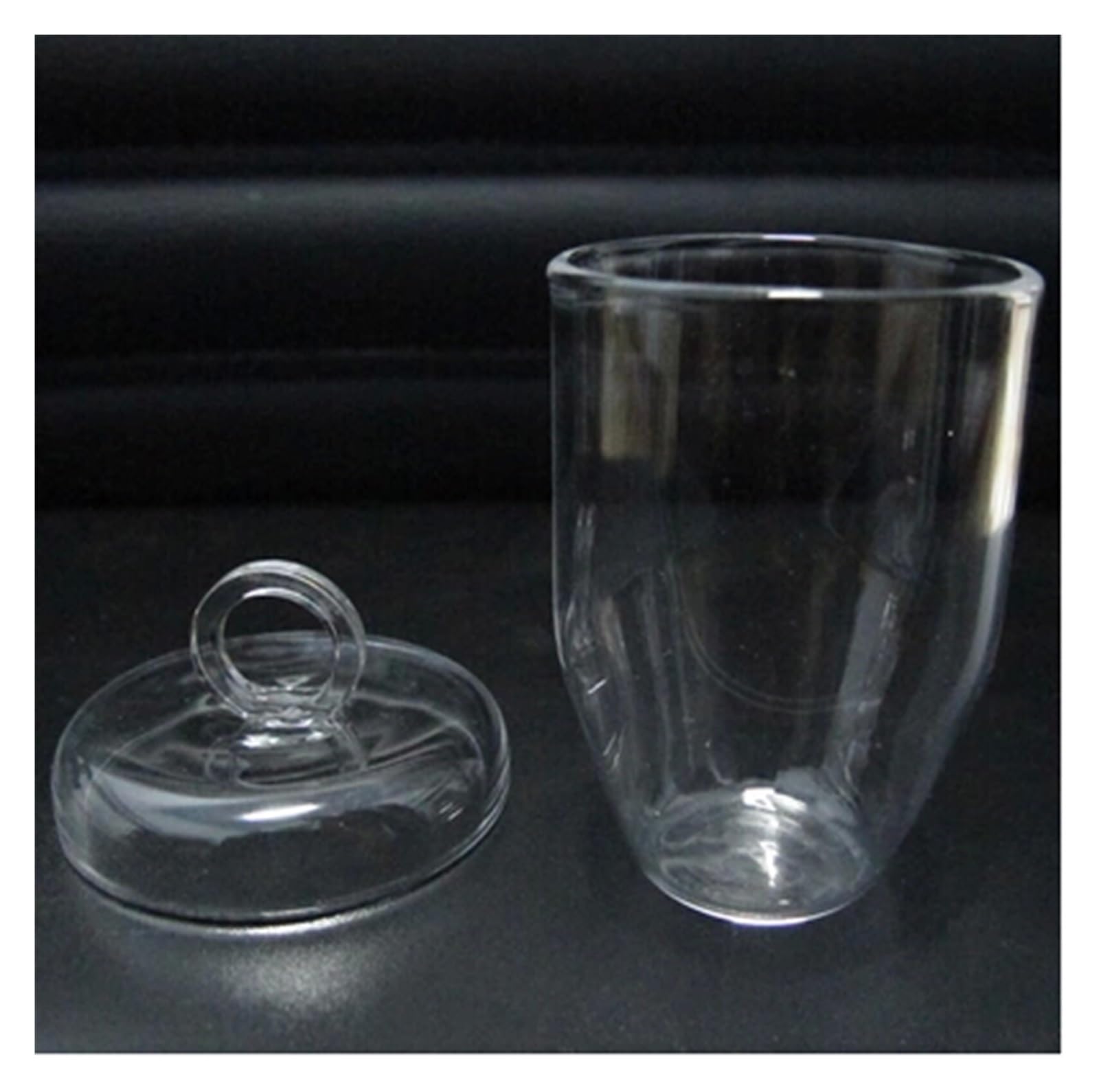 Run Ken Crisoles De Cuarzo De Fusión Transparente De 5 Ml Con Tapa
