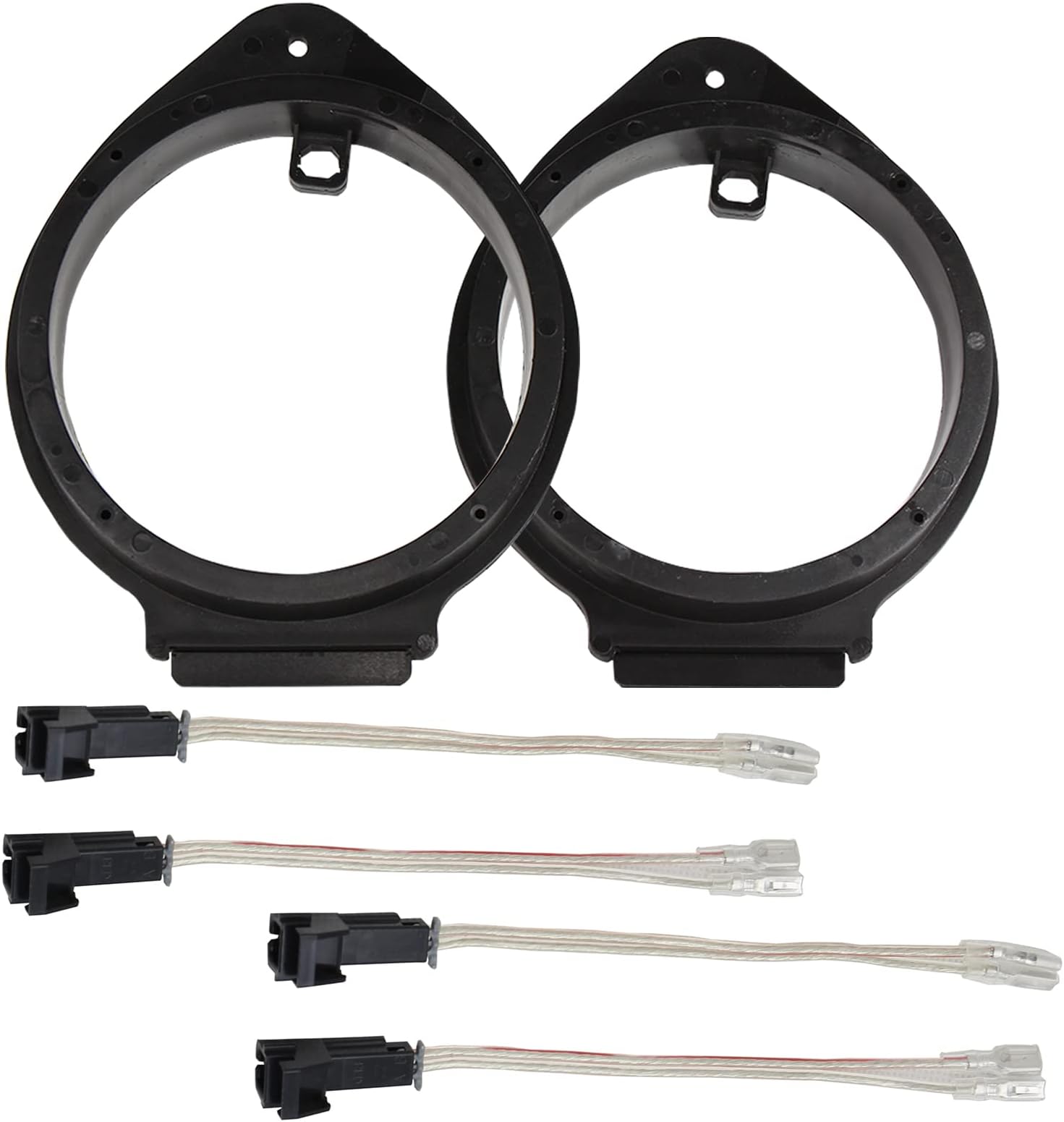 RED WOLF Speaker Wire Harness Adapter Ring Connector for Chevy GMC Silverado Sierra 1995-2009, Buick 1995-2006, Cadillac 1988-1999