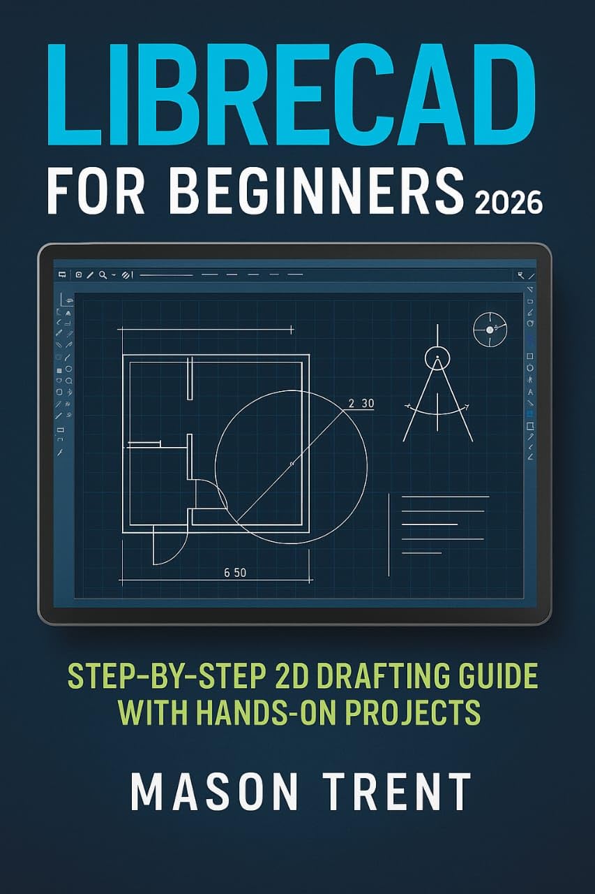 LibreCAD for Beginners 2026 : Step-by-Step 2D Drafting Guide with Hands-On Projects (The Complete CAD Learning Series)