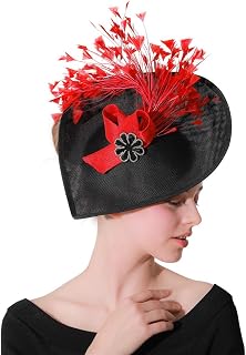 Amazon.co.uk: Red Sinamay Hats