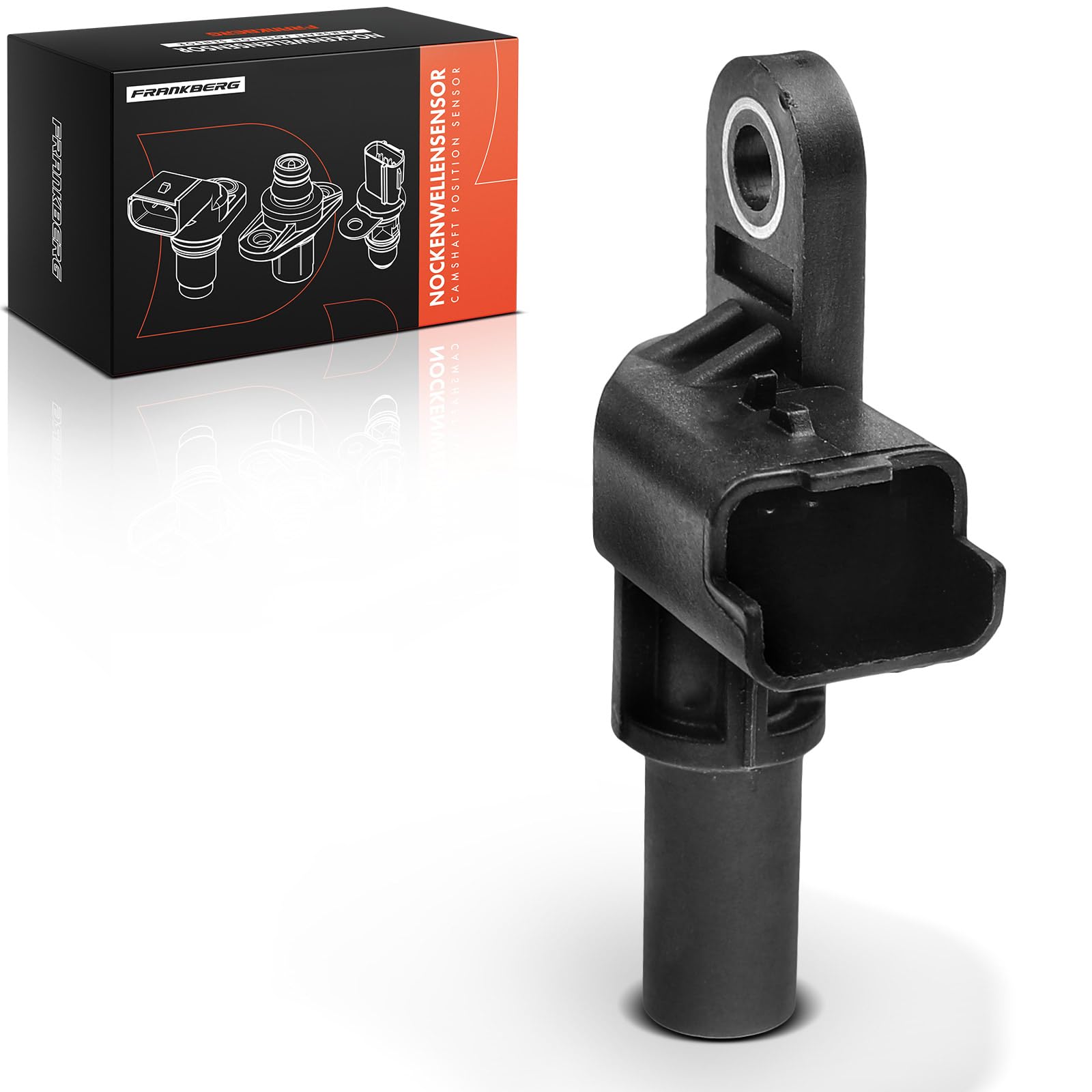 Frankberg Sensor del árbol de levas Sensor del cigüeñal 3-Polos Compatible con Focus III Turnier Berlingo Multispace B9 C-Max II DXA/CB7 DXA/CEU 2008 I CU C4 Cactus Replace# 9677493380