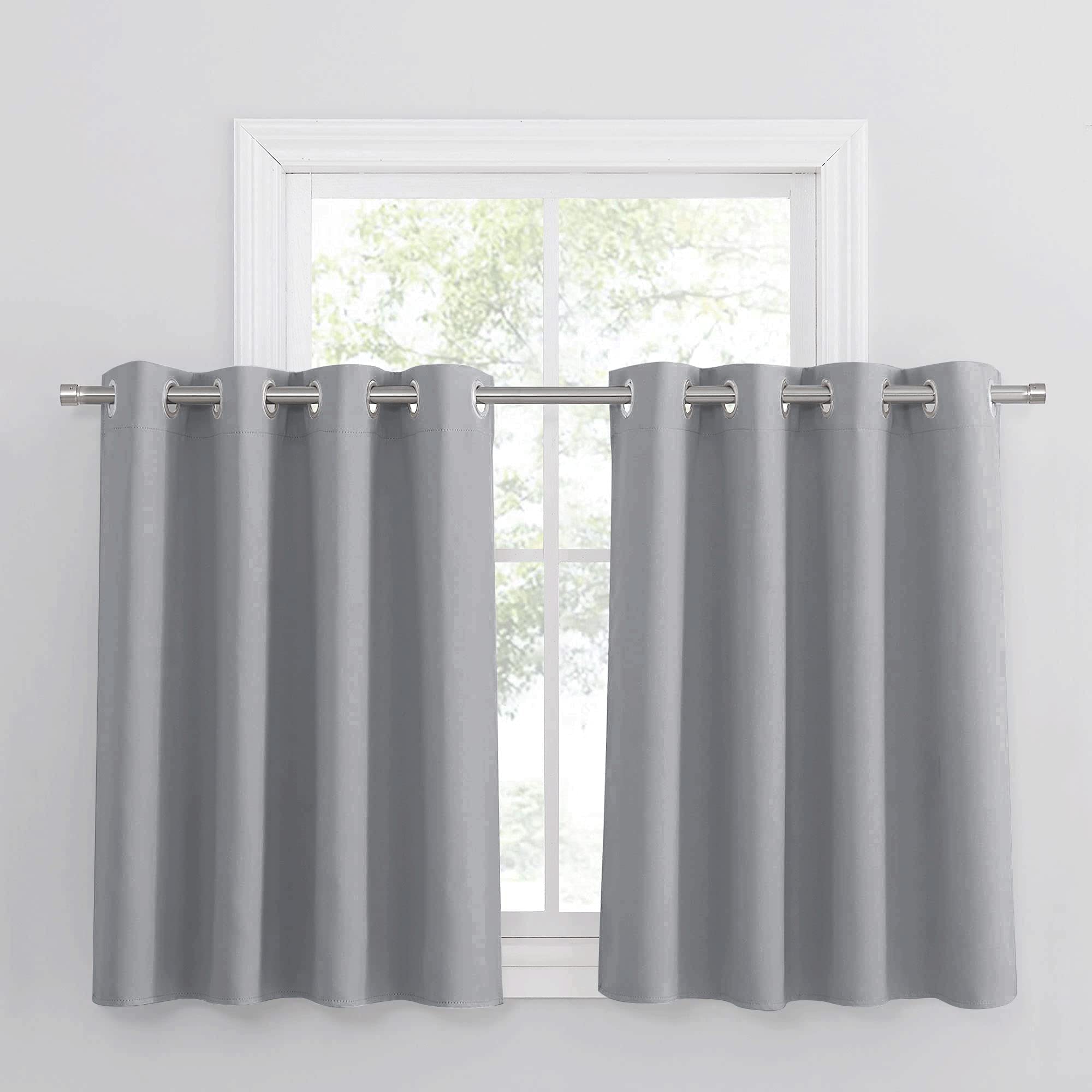 PONY DANCE Silver Grey Curtains Eyelet