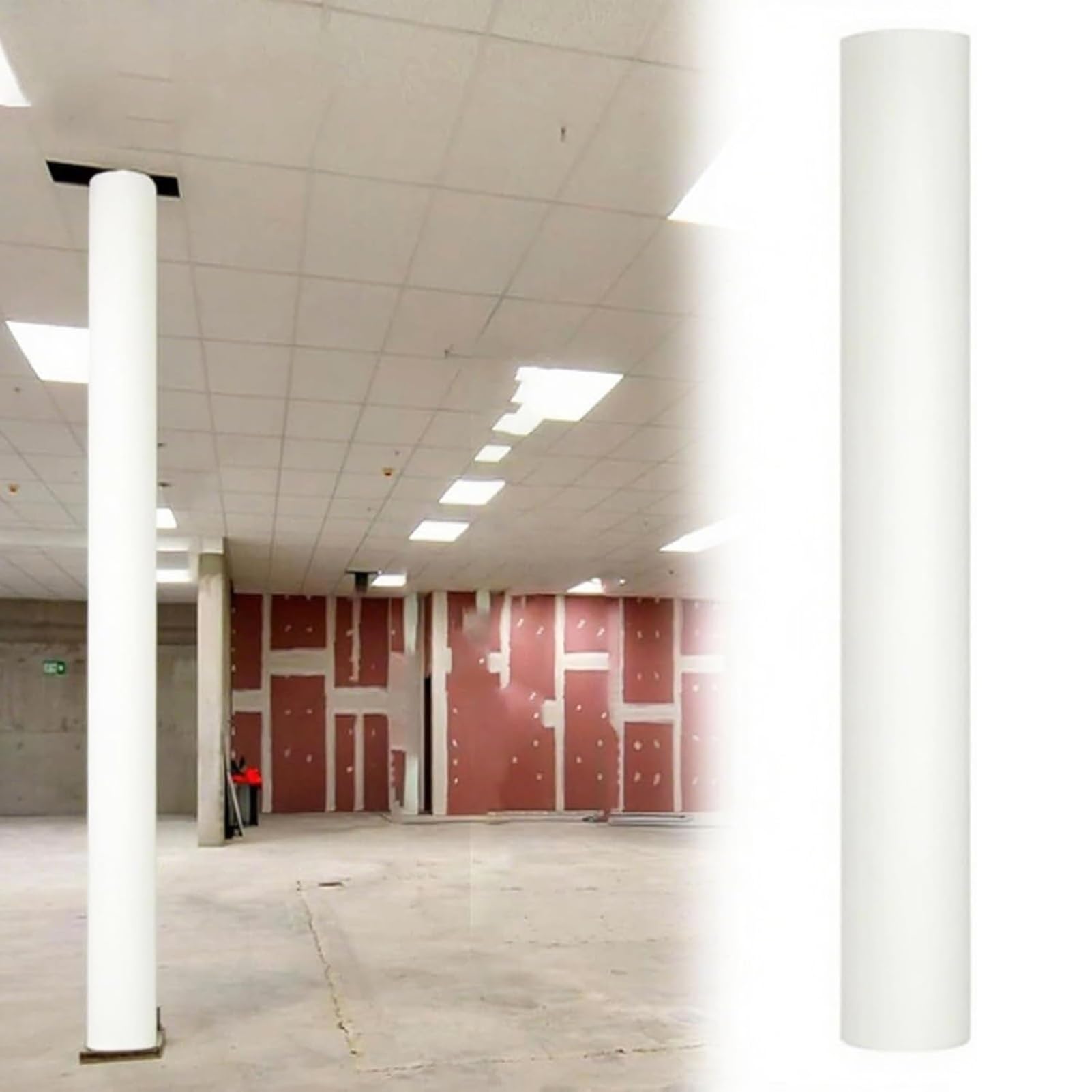 Imbottitura rotonda per colonne sportive e utilitarie, facile installazione per garage e cantine