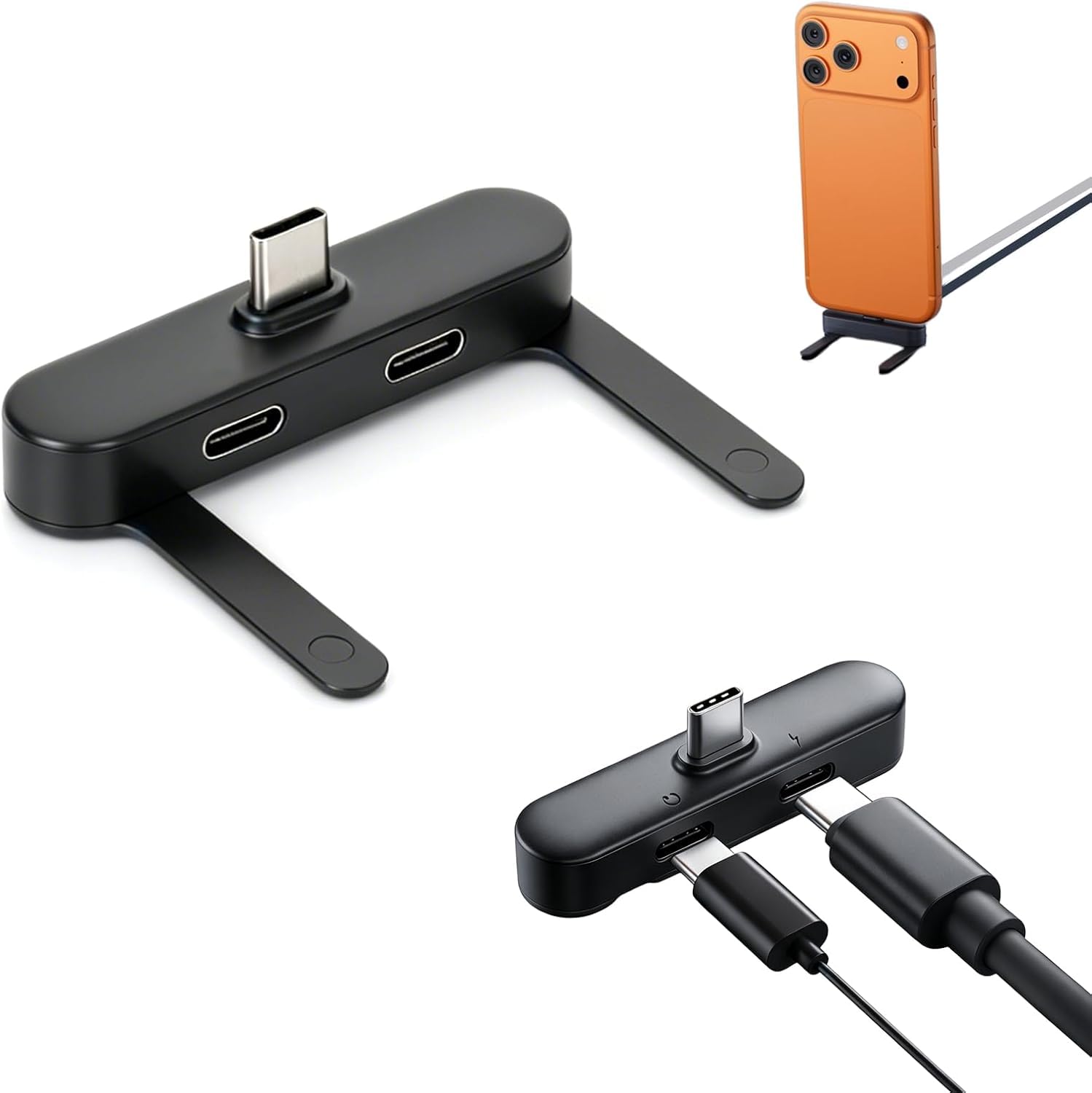 WISTAR USB C Audio & Charging Adapter, Dual USB-C 240W PD Fast Charging Splitter, 2-in-1 USB.C Headphone Adapter with DAC, Charge & Listen Simultaneously for iPhone 15/16, Samsung, iPad, MacBook-image-23