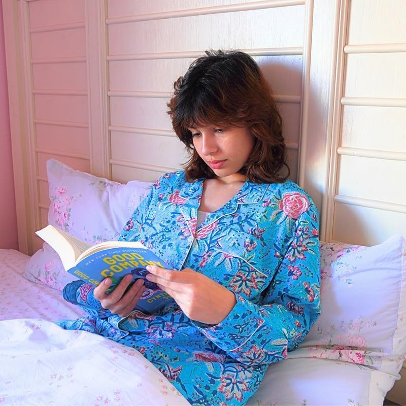 Huar Cotton Pajamas for Women - Luxurious Cotton Womens Pajama Sets - Comfortable Christmas PJ Set, Breathable & Light Pjs - Image 5