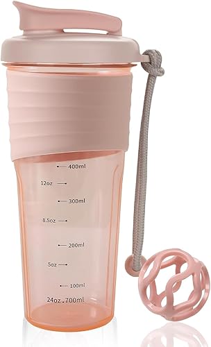Botella mezcladora de proteínas, botellas mezcladoras deportivas para mezclas de proteínas con batidora, botella mezcladora, taza agitadora portátil