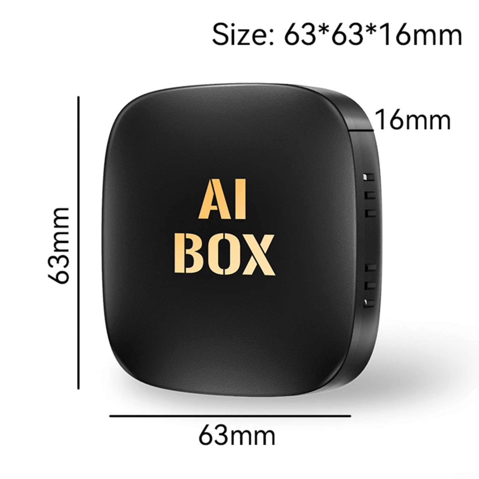 2+16G AI Box Wireless, Per CarPlay A Per Android 13 Adattatore Dongle Per Auto Con Cablato Per CarPlay Mirror Link BT 5.0 Nero