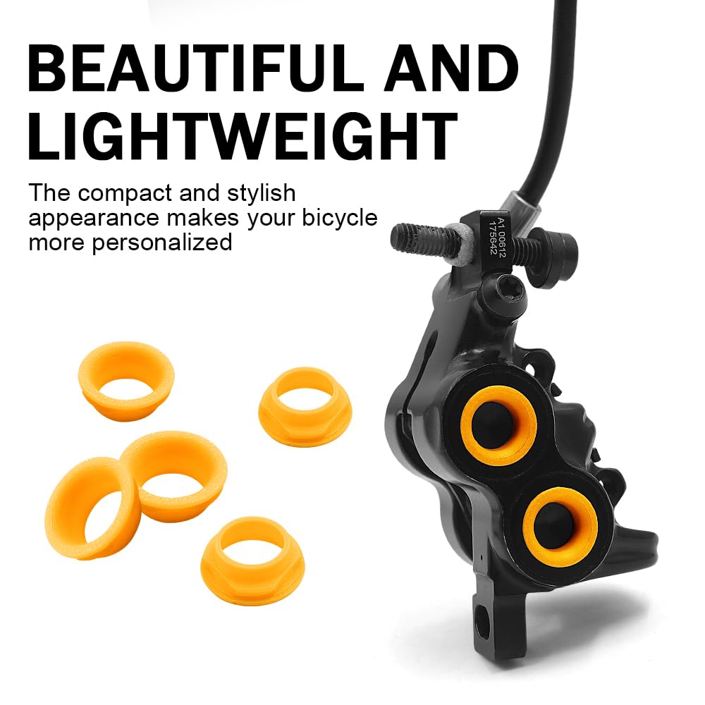 4 anillos de color para pinza Magura MT5 MT7 | Moldura ligera de freno de bicicleta | Varios colores para personalización