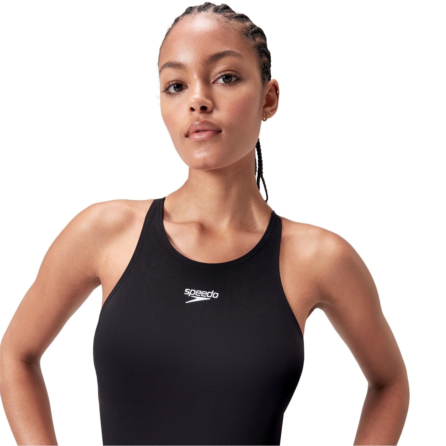 Speedo End+ V Back Swimsuit | Athletic Fit | Swim Fitness Costume da Bagno Donna (Pacco da 1)