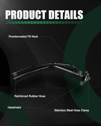 Miniatura 5 de SCITOO 52018519 577-908 Tubo de tubo de cuello de llenado de combustible para Dodge Ram 1500 1994-1997 para Dodge Ram 2500 1994-1997