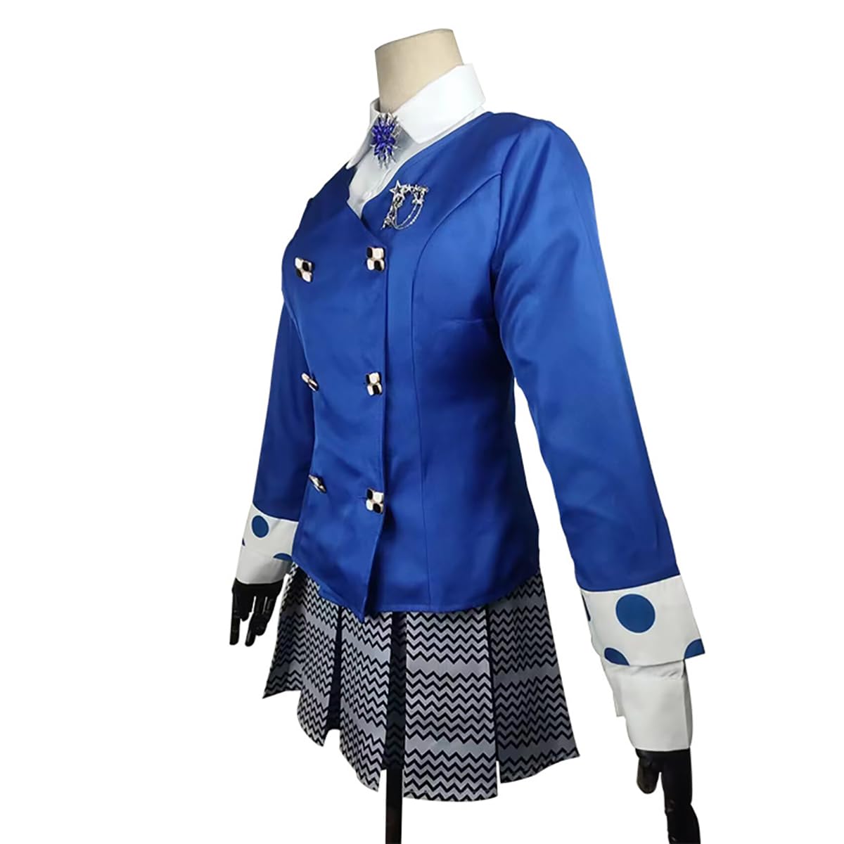 Kobiety Seksowna Sukienka Kostiumy Hydraulików Dla Dorosłych Mario Bros Rola Przebranie Na Karnawał Przebranie Fantasia 5 Sztuk Zestaw Kostiumów Na Karnawał I Cosplay (Color : Blue, Size : L)
