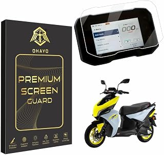 OHAYO 9H Hard Screen Protector for TVS NTORQ 150 2025 TFT Digital Meter Display | Scratch Resistant, HD Clear, Anti Finger... Price In India