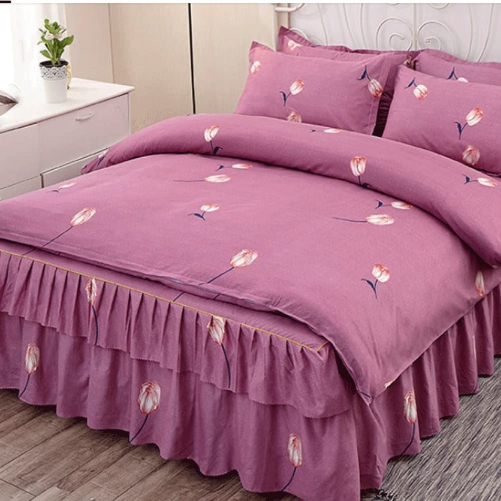 RWRAPS Copripiumino 3 Pezzi Coperte da Letto Invernali Set di Lenzuola per 2 Persone Copriletto Cotone (Color : A, Size : 200x220cm Code) (A 200x220cm code)