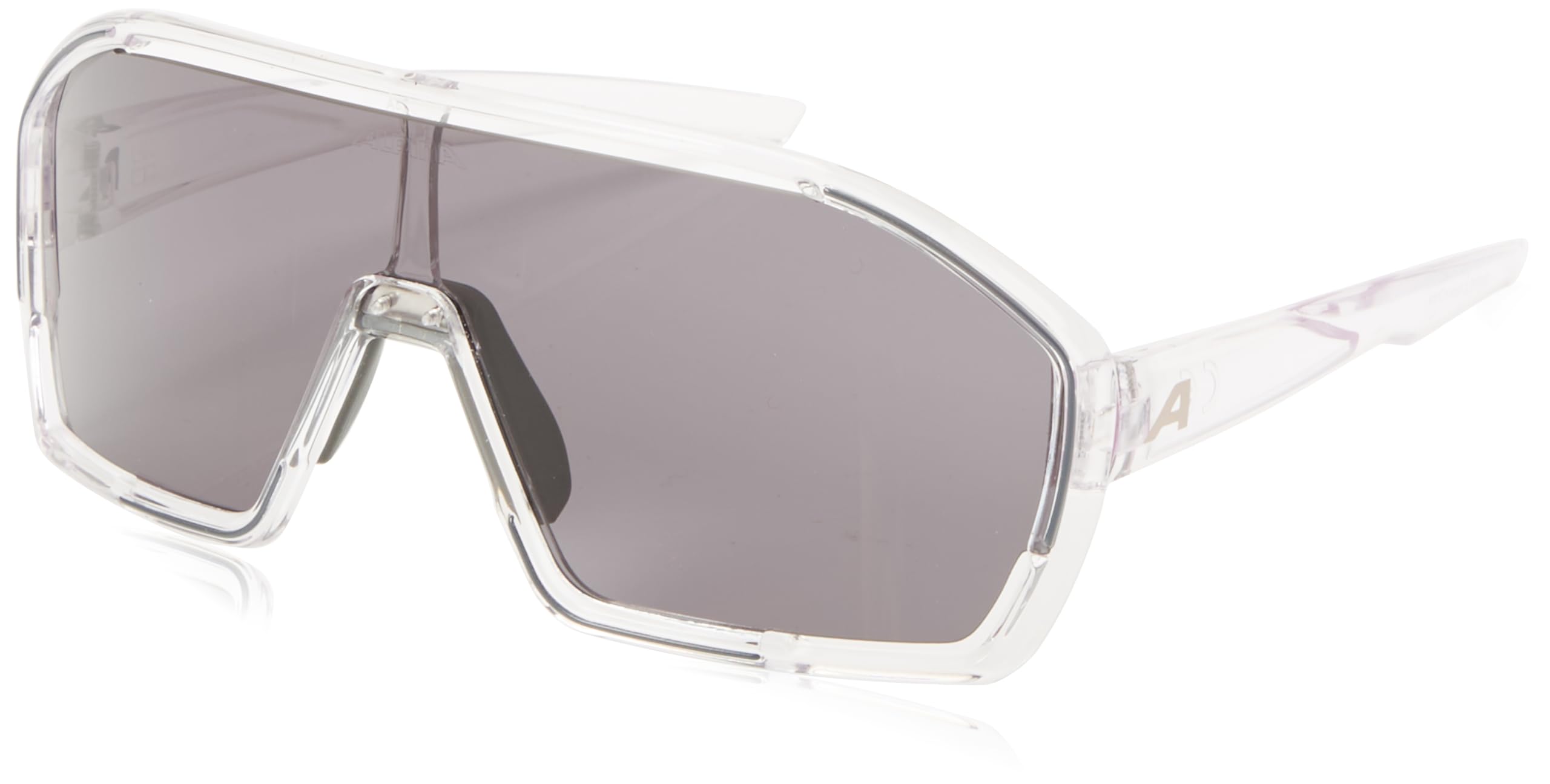 ALPINA BONFIRE - Beschlagfreie, Vielseitig Einsetzbare Sport- & Fahrradbrille Mit 100% UV-Schutz Für Erwachsene, transparent gloss, One Size