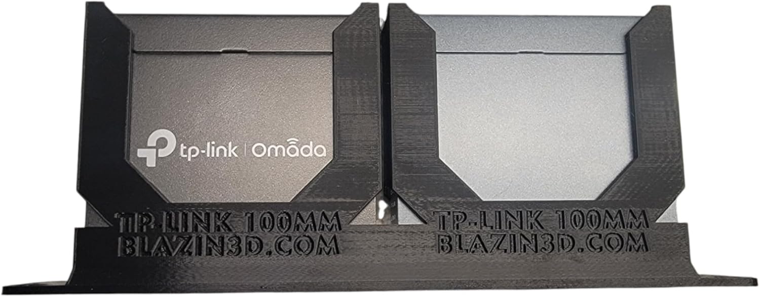 Blazin3D 10" 1U Dual Network Rackmount Kit for TP-Link Switches, fits OC200, TL-SG1005P, TL-SG105, TL-SG105E (Black)