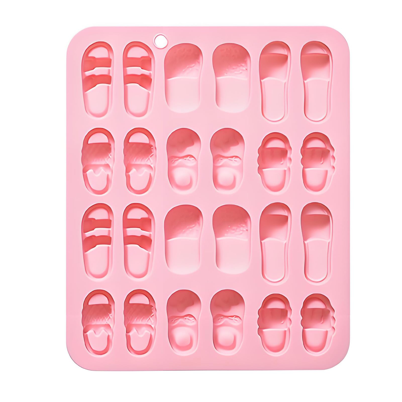 APGLSXY Sturdy Silicone Slipper with 24 Section in 6 Varied Designs Great for Baking Pottery Making