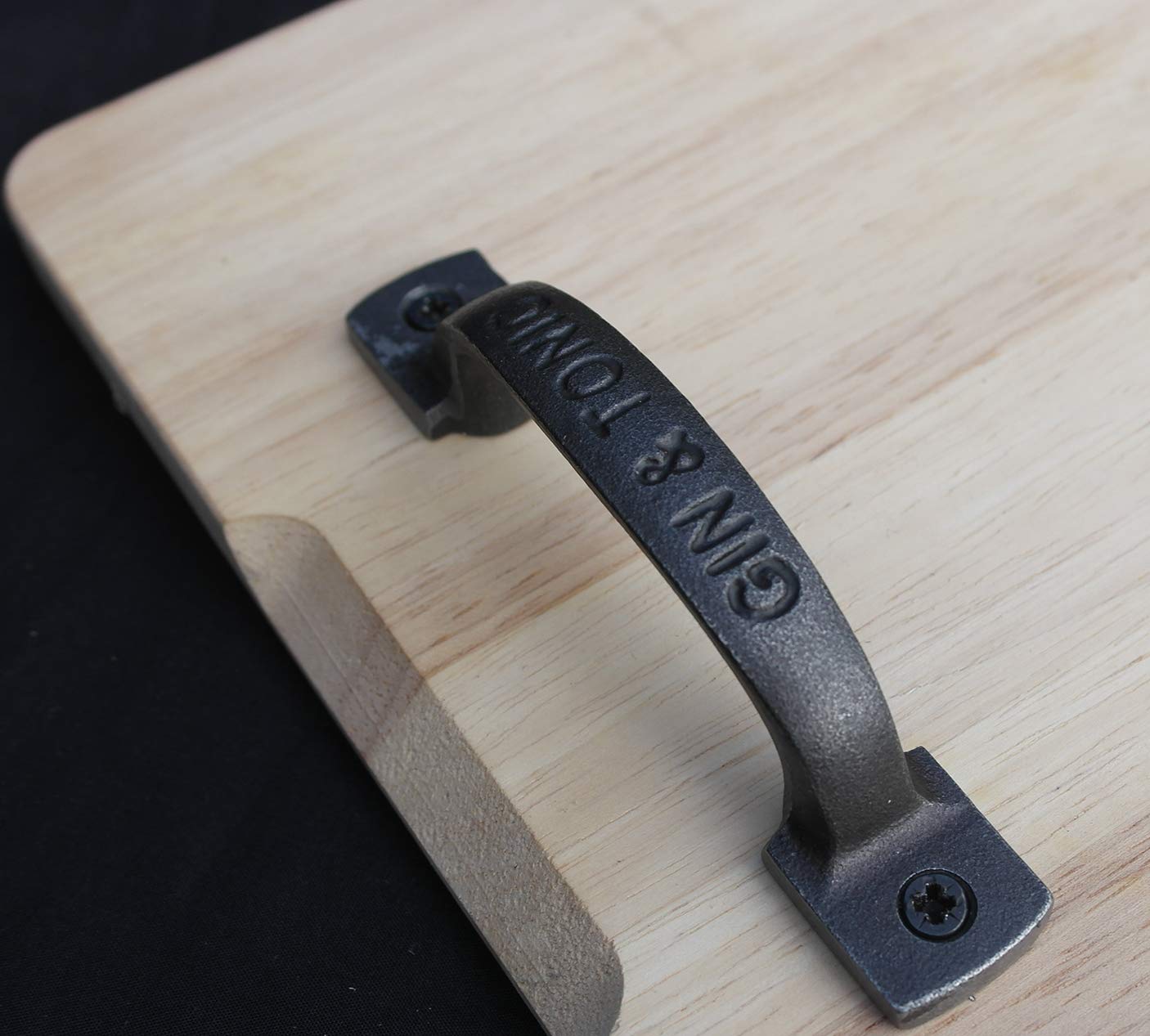 Thorness Cast Iron Antique Square D Gin and Tonic Handle