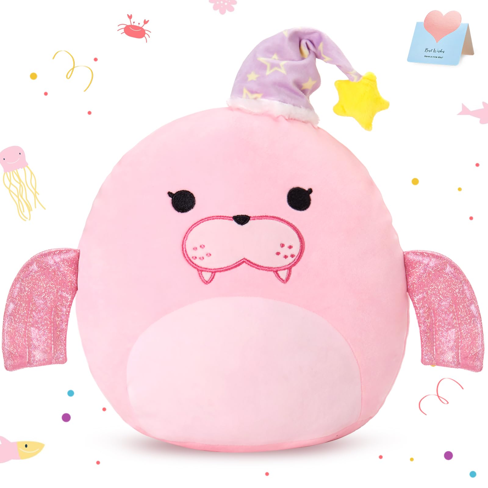 Amazon.co.jp: Houwsbaby 12インチ ピンク セイウチ ぬいぐるみ
