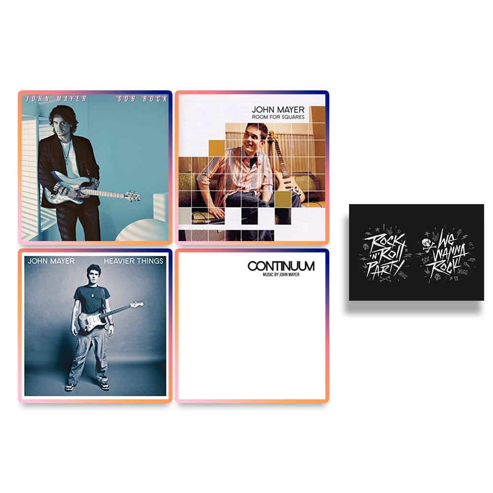 John Mayer: The Soft Rock 4 Studio Album Collection Room For Squares, Heavier Things, Continuum y Sob Rock