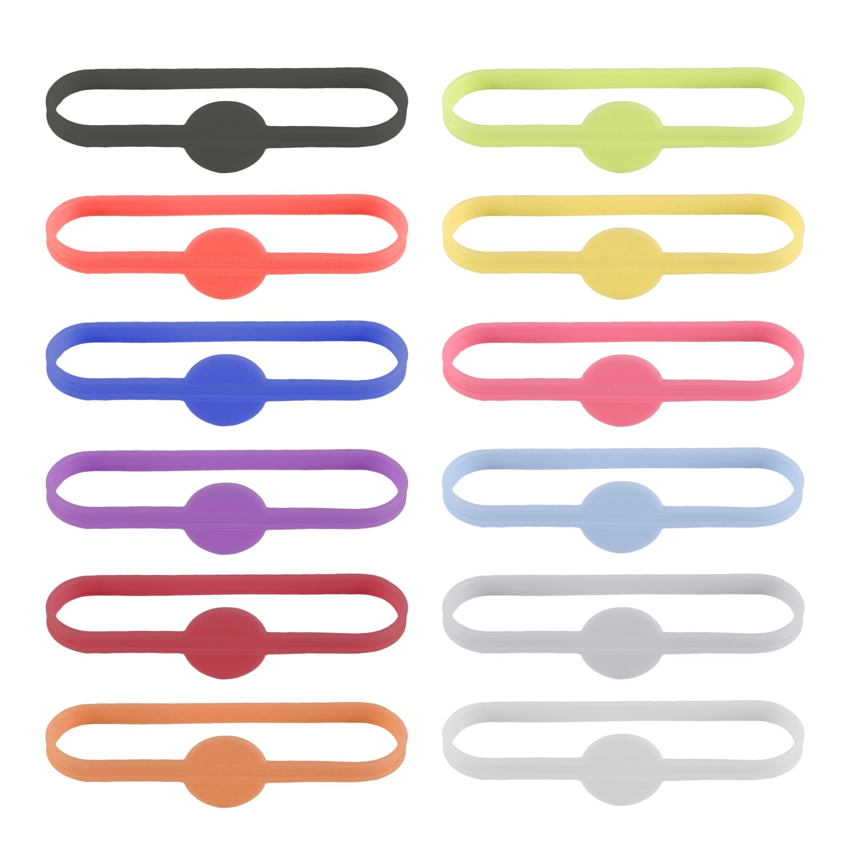 12 Pieces Drink Markers, Glass Cup Wine Glass Bottle Strip Tag Marker, Silicone Drink Markers Wine Glass Charms Markers Tags for Cups Dentification, Cocktail Glass Party Solution for Guest-image-33