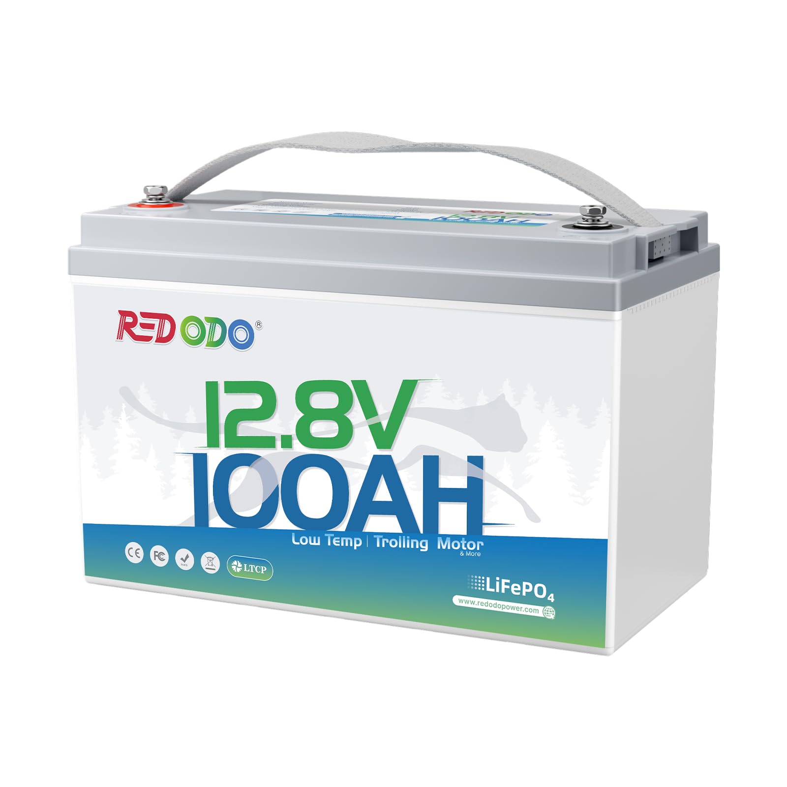 Redodo 12V 100Ah Group 31 LiFePO4 Battery with Low-Temp Cutoff
