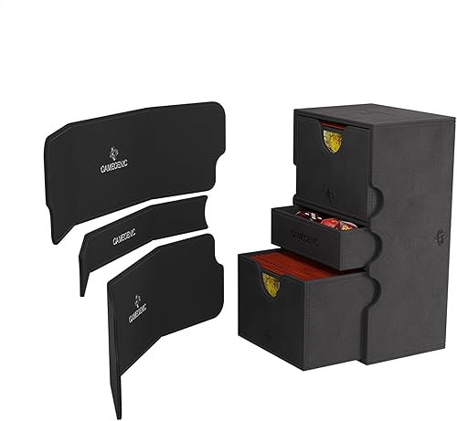 Miniatura 5 de Gamegenic Stronghold 200+ XL - Caja de cubierta convertible | Almacenamiento de cartas de doble funda | Protector de juego de cartas con cajón de