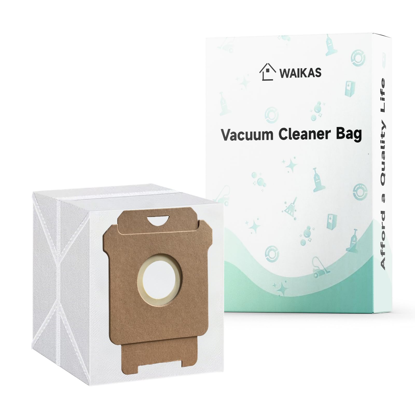 WAIKAS Dust Bags for iRobot Roomba Robot Vacuum (i/s/j &amp; 100-700), 15-Pack