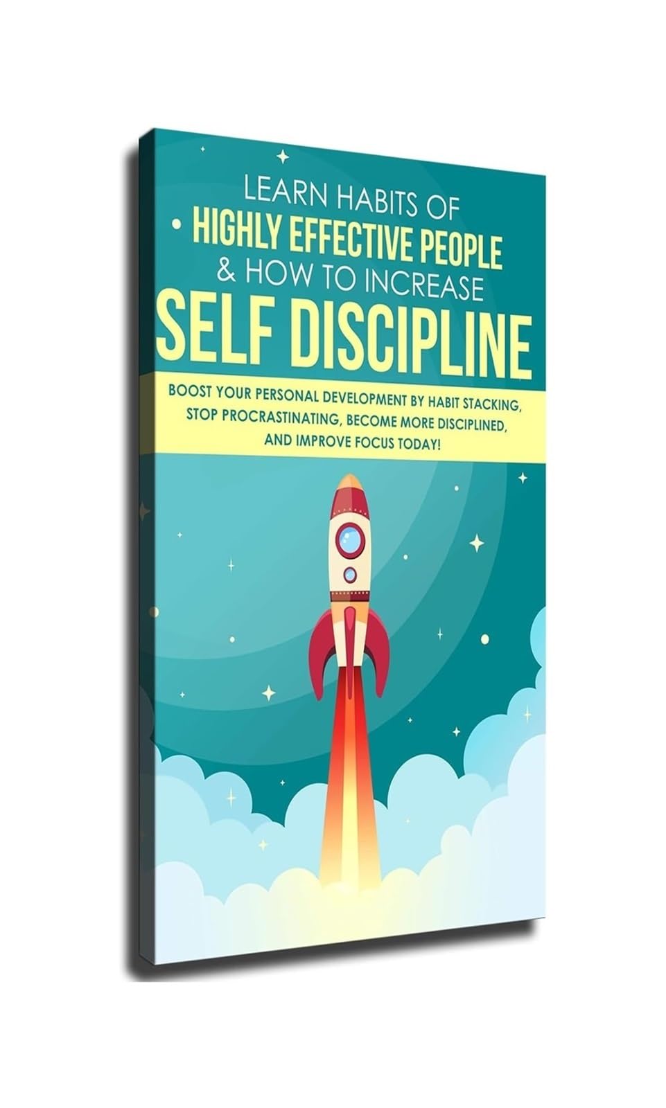 PKNVKZIDK Develop Self Discipline Poster Motivational Success Mindset Wall Art Decor For Home Office Study Unframed,08x12inch(20x30cm)
