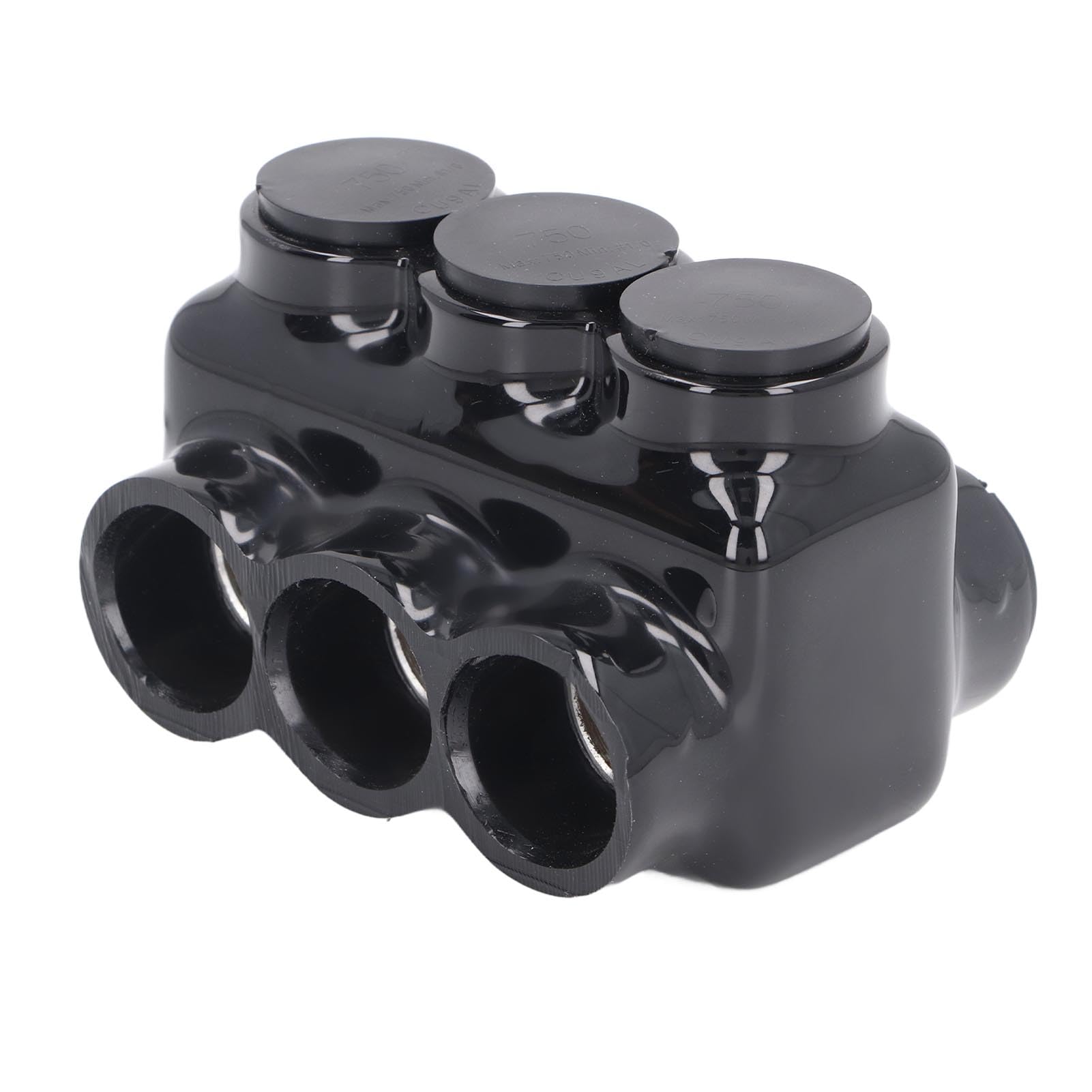 Tissting Conector de cable aislado de 3 puertos - Conector de empalme múltiple para cables de cobre y aluminio, tamaño 3/8 pulgadas, recubrimiento de vinilo, certificación UL